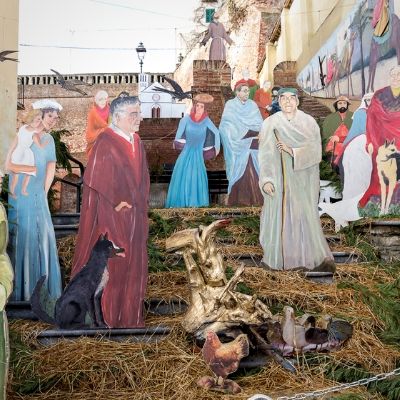 presepe in piazza monale